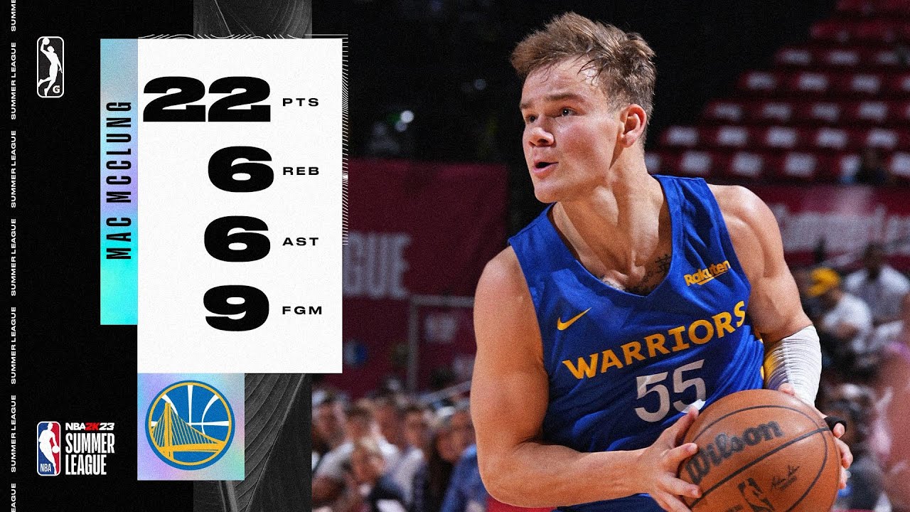 Mac McClung GOES CRAZY In Warriors’ Summer League Win 22 PTS, 6 REB, 6